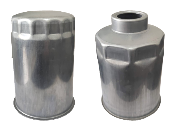 Two deep drawing molds with different structural configurations