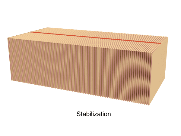The hot melt glue is used to stabilize the middle line of the air filter.