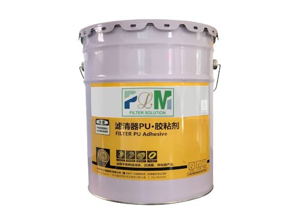 A bucket of one component thermosetting adhesive on white background.