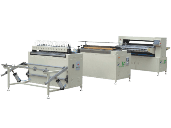 A set of PLCZ55-1050-II full-auto knife paper pleating production line.