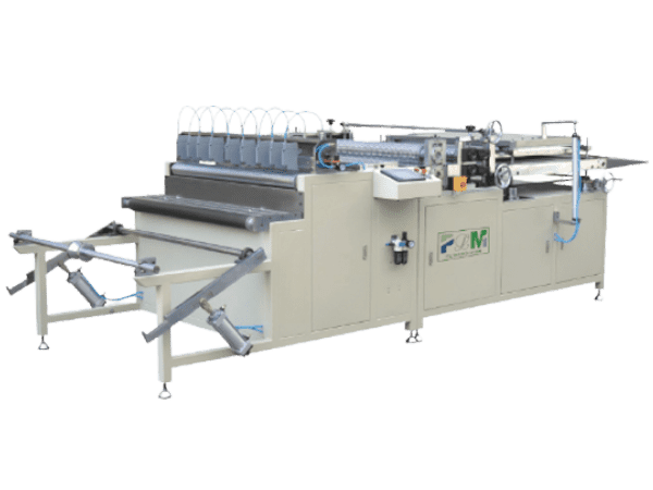 A set of PLGT-1000N full-auto rotary paper pleating production line.