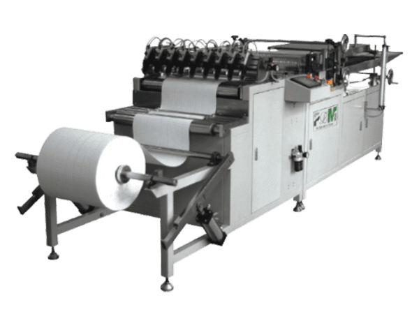 A set of PLGT-600N full-auto rotary paper pleating production line.
