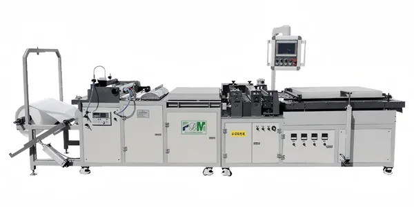 PLM PLGT oil filter pleating machine on a white background.