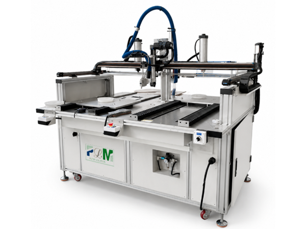A set of PLZK-600-800-2 initial effect paper frame glue machine.